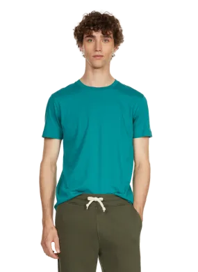 AU PRINTEMPS PARIS  T-shirt col rond en coton organique - Vert