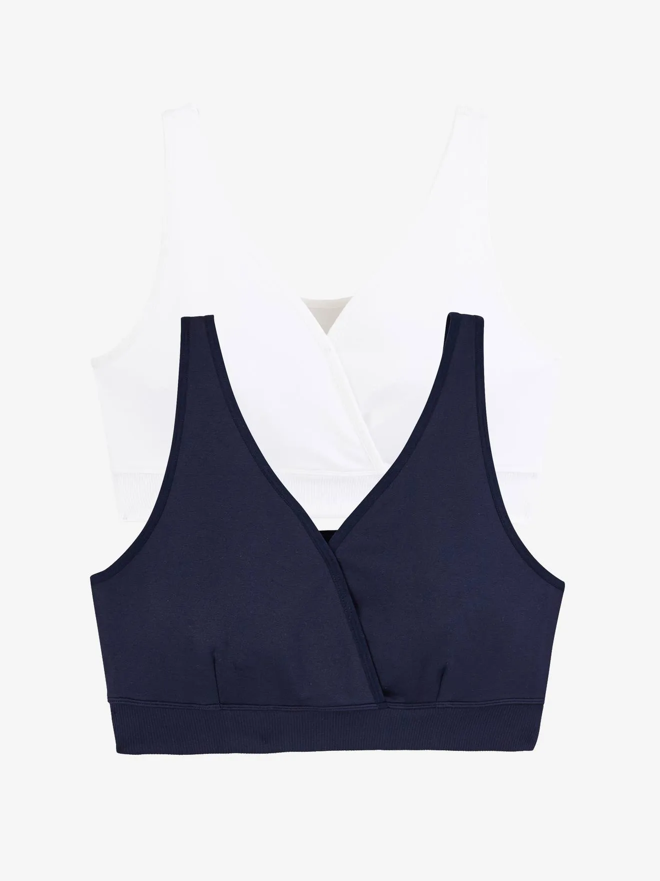 Lot de 2 brassières d'allaitement sans coutures en microfibre encre - Vertbaudet