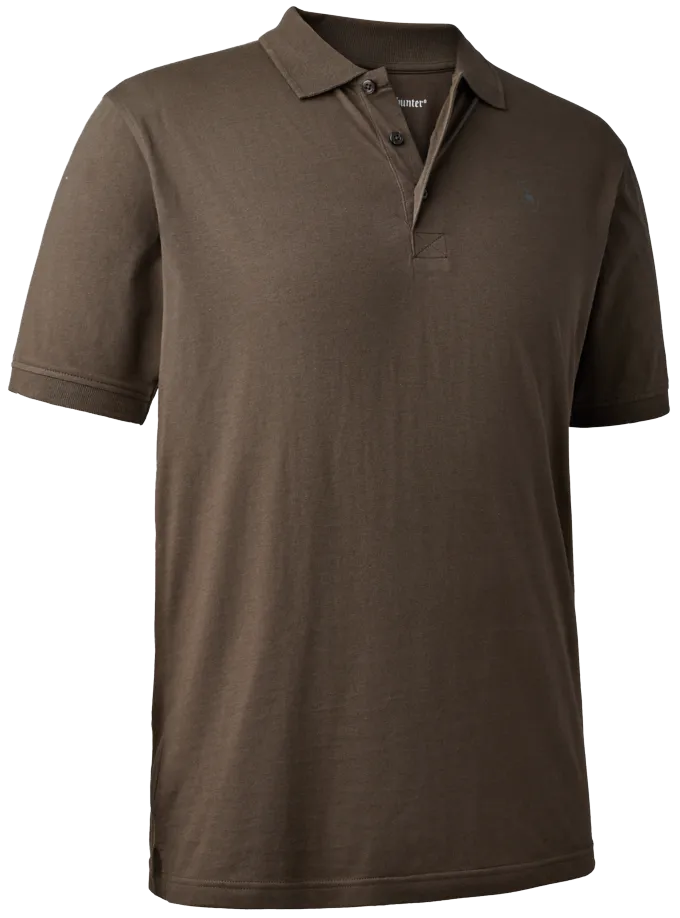 Polo Christian marron Deerhunter